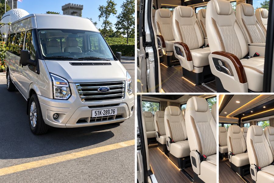 Private car from HCMC to Mui Ne includes sedans, SUVs, Kia Carnival, minibuses and larger group vehicles