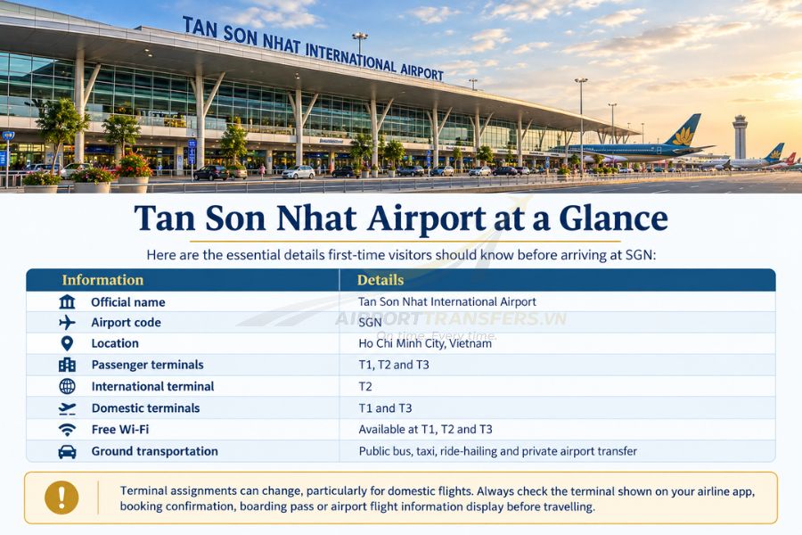 Tan Son Nhat Airport has three passenger terminals serving international and domestic flights in Ho Chi Minh City Tan Son Nhat Airport has three passenger terminals serving international and domestic flights in Ho Chi Minh City