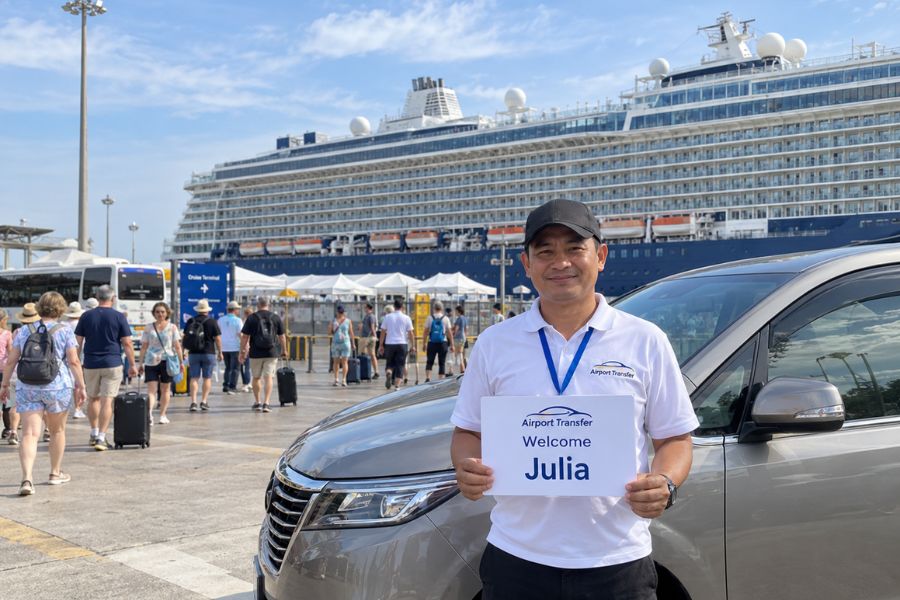 Pre-booked vehicles offer clearer pricing and availability, while port taxis may require additional waiting time