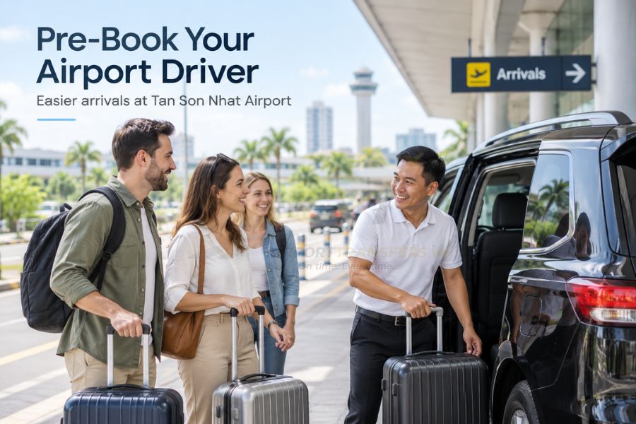 Confirmed pickup details, vehicle size and pricing reduce uncertainty after a long international flight into Saigon