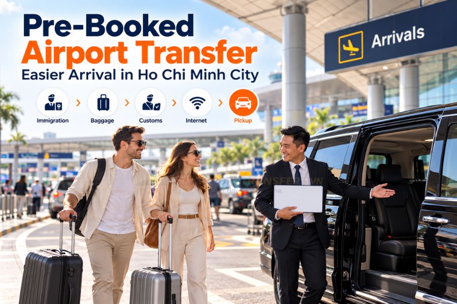 You should confirm pricing, meeting point, luggage capacity, contact details and flight-change arrangements before booking