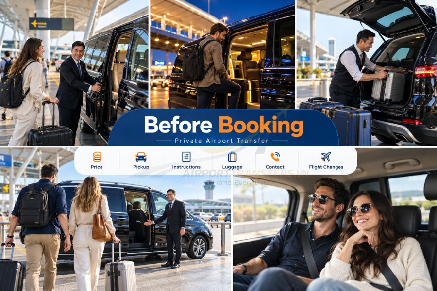 Passenger numbers, suitcase volume, oversized items and comfort requirements determine the most suitable transfer vehicle