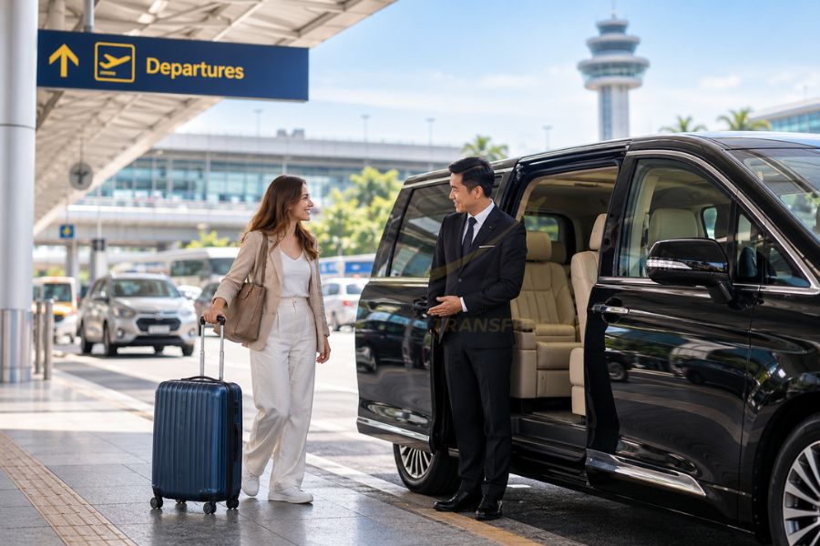 Pre-arranged pickup helps travelers leave the airport smoothly with confirmed vehicle, driver and luggage space