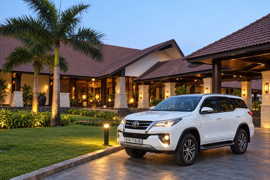 Confirm pickup, luggage and resort details before booking transfer from Saigon to Long Hai by private car